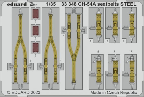 1/35 CH-54A seatbelts STEEL