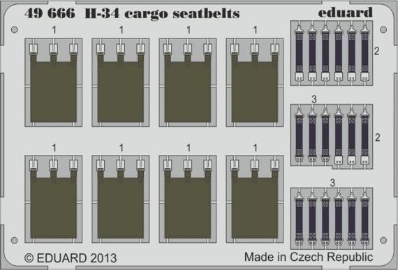 1/48 H-34 cargo seatbelts (GAL.MOD.)