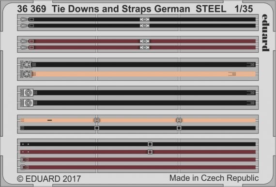 1/35 Tie Downs and Straps German STEEL