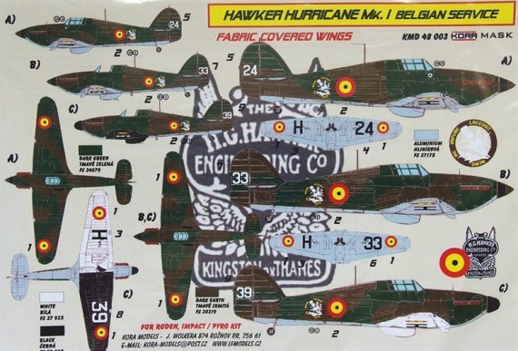 1/48 Hawker Hurricane Mk.I Belgian service