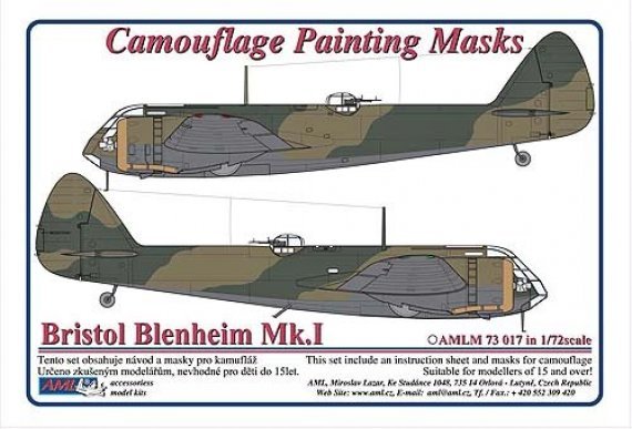 1/72 Camouflage masks Bristol Blenheim Mk.I (AIRF)