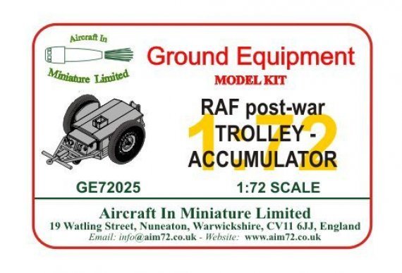 1/72 Scale Trolley Accumulator Raf post-war