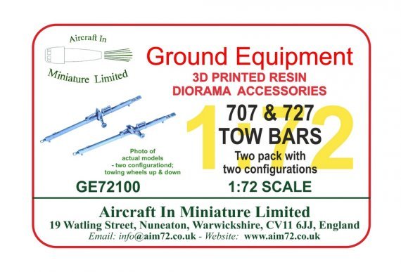 1/72 707 & 727 Tow Bars