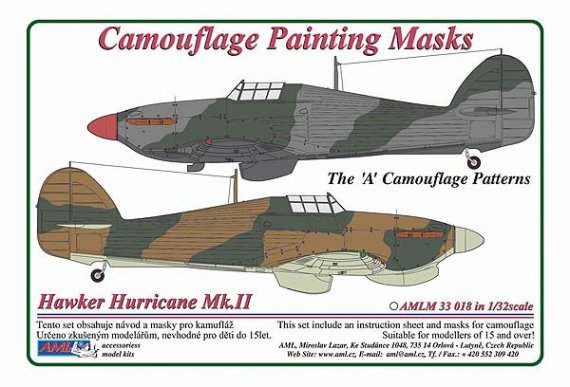 1/32 Hawker Hurricane Mk.II The A Camouflage Patterns