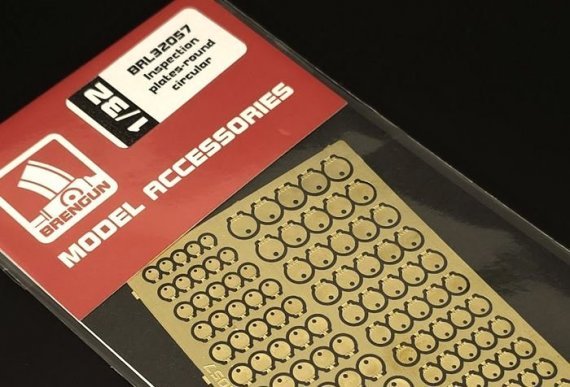 BRENGUN 1/32 Plaques d'inspection rondes PE