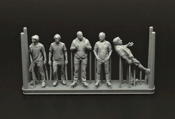 Brengun 1/48 Membres d'A�roclub 5 Figurines