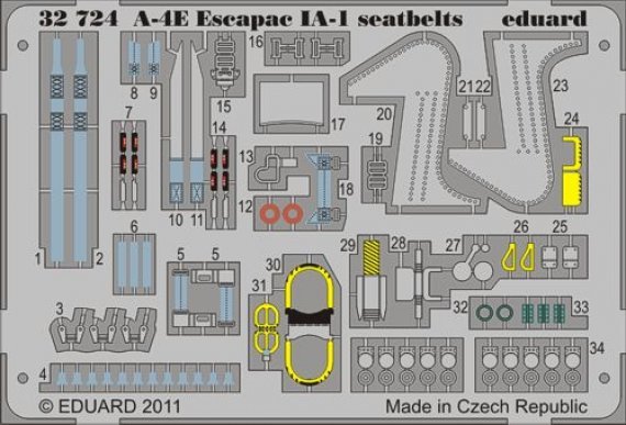 1/32 A-4E Escapac IA-1 seatbelts (TRUMP)