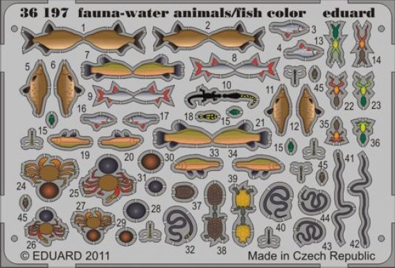 1/35 fauna  water animals/fish  colour