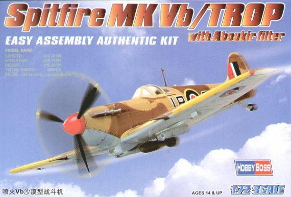 Hobby Boss Spitfire Mk.Vb Tropical 1/72 Easy Build