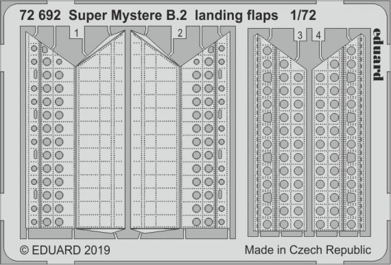 1/72 SET Super Mystere B.2 landing flaps