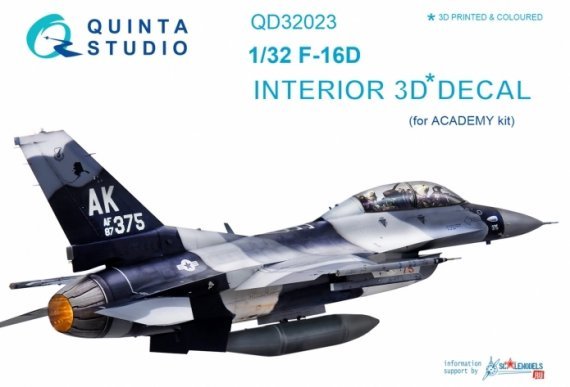 1/32 Lockheed-Martin F-16D Fighting Falcon 3D-Printed & coloured