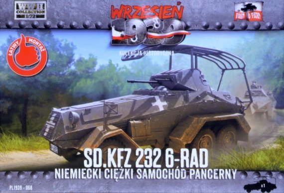 1/72 Sd.Kfz.232 6-Rad German Heavy Armoured Car