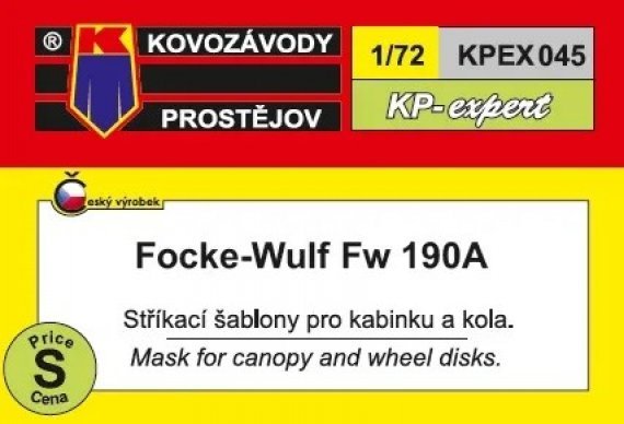 1/72 Canopy & wheel mask Focke-Wulf Fw 190A
