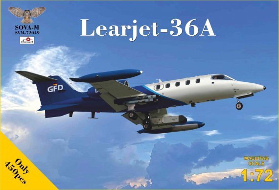 1/72 Learjet 36A with radar pod