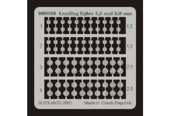 Landing lights 2,5 and 3mm