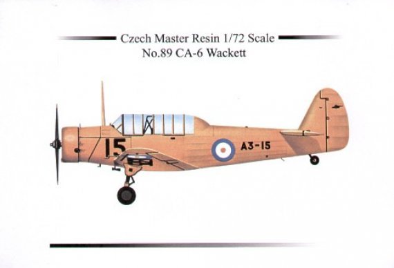 CMR CAC CA-6 Wackett 1/72 avec d�calcomanies RAF et RAAF