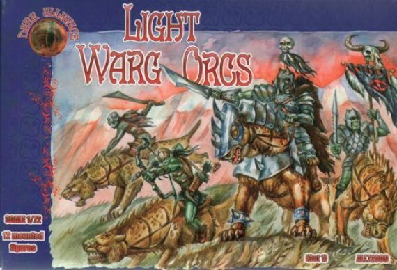 1/72 Scale Light Warg Orcs