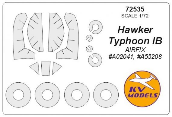 1/72 Hawker Typhoon + wheels masks