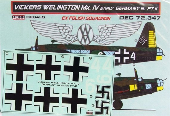 1/72 Vickers Wellington Mk.IV early Germany Part II