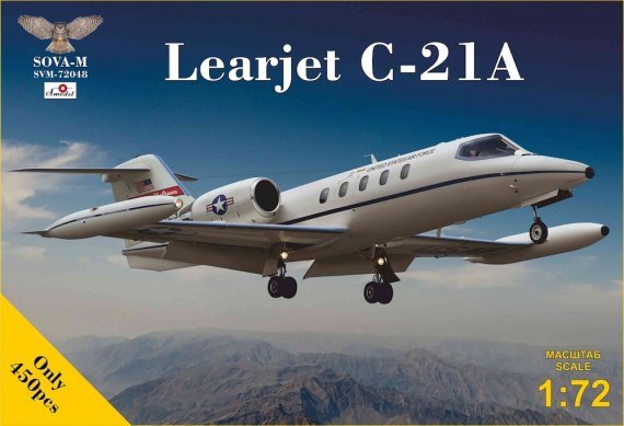 1/72 Learjet C-21A jet utility military version aircraft