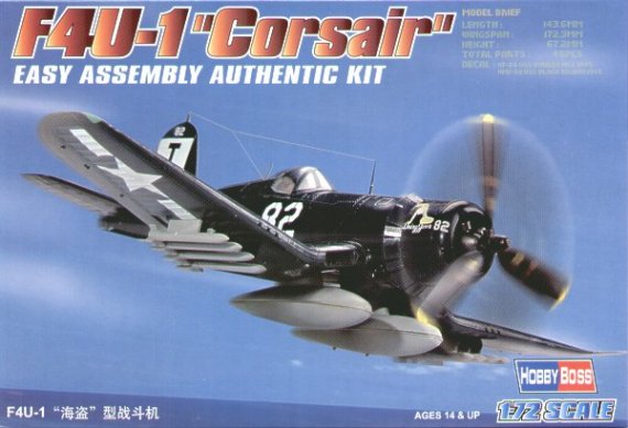 Hobby Boss Vought F4U-1 Corsair Easy Build 1/72