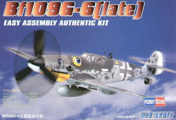 Hobby Boss Messerschmitt Bf-109G Late Easy Build 1/72