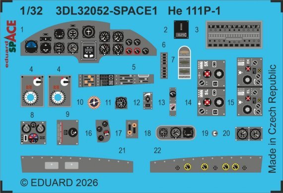 Eduard 1/32 He 111P-1 pour Revell