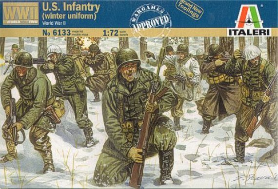 1/72 US Infantry (WWII) (Winter Uniform)