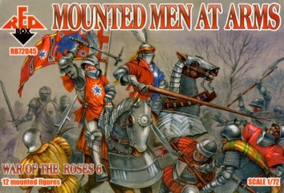 1/72 War of the Roses 6. Mounted Men at Arms