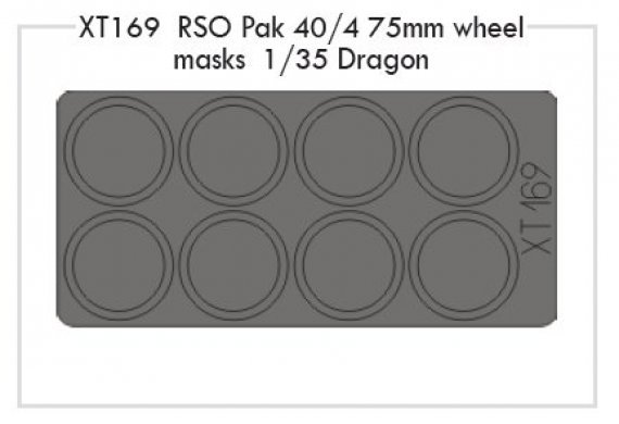 1/35 RSO Pak 40/4 75mm wheels (DRAG)