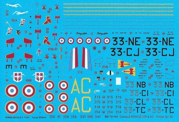 1/72 Dassault Mirage IIIR & IIIRD Armee de lair Air