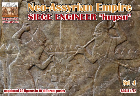 1/72 Neo-Assyrian Empire 911-605 Bc Set 3 Siege Engineer