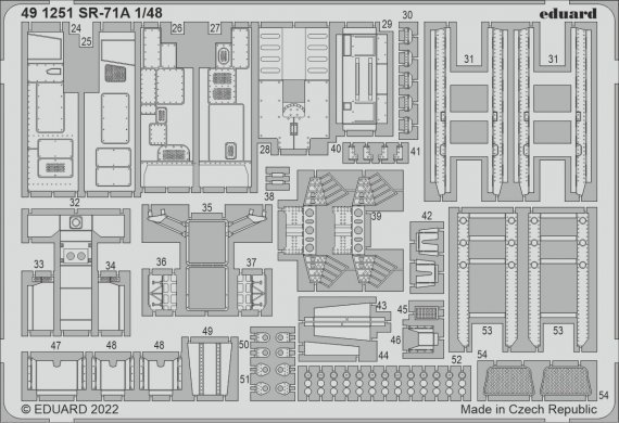 1/48 SET SR-71A interior