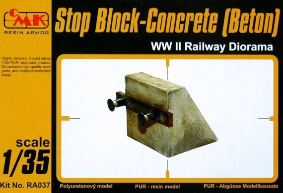 1/35 Stop Block-Concrete WWII