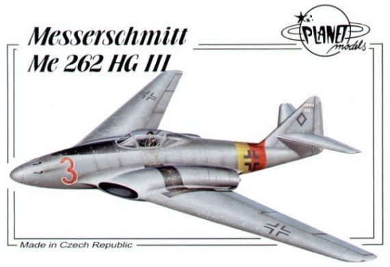 Planet 1/72 Messerschmitt Me-262 Hgiii