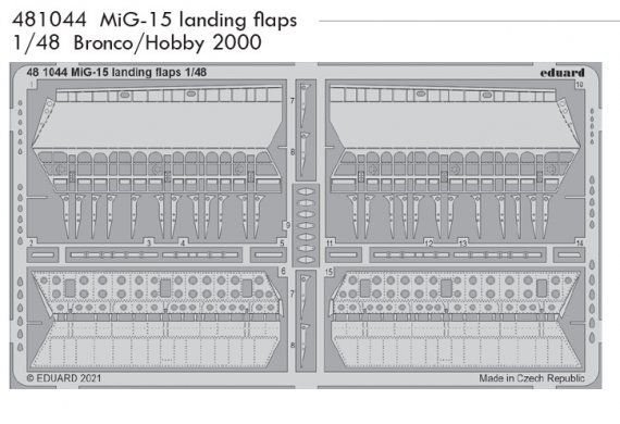 1/48 SET MiG-15 landing flaps