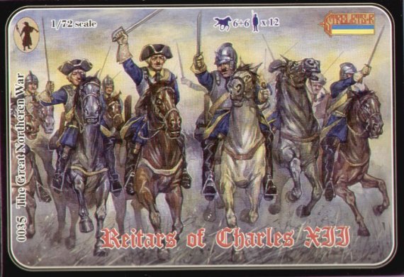 Strelets Figurine Reitars Svedesi Carlo XII 1/72