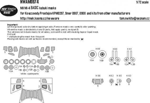 1/72 Mask Mil Mi-4 BASIC