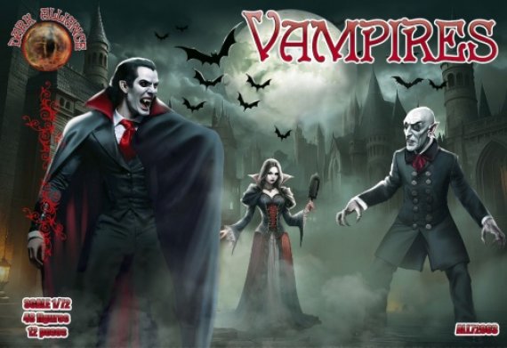 Dark Alliance Vampires 1/72 48 figures 12 poses