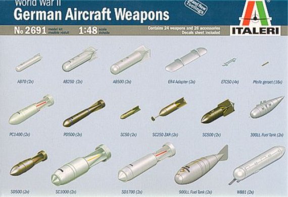 1/48 German Aircraft Weapons WWII