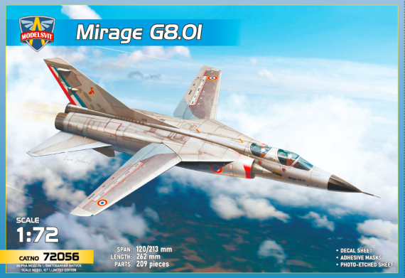 1/72 Mirage G8.01 with variable wing geometry