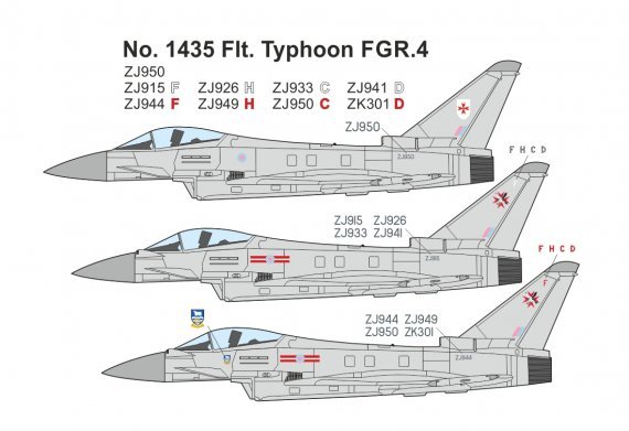 1/72 No.1435 Flt. Typhoon FGR.4