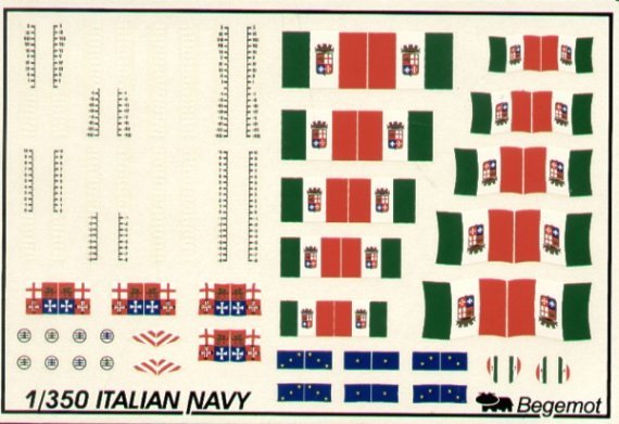 1/350 Italian Navy Flags and Markings