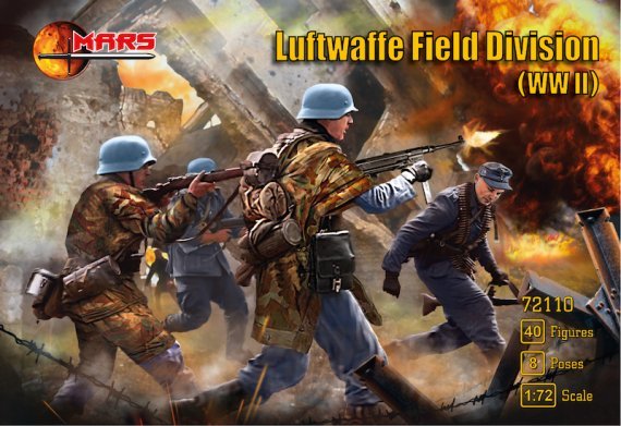 1/72 WWII Luftwaffe Field Division infantry