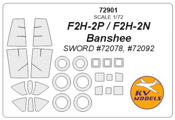 1/72 McDonnell F2H-2 Banshee masks
