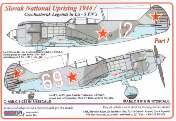 1/72 Decals La-5FN Czechoslovak Legends (1944)