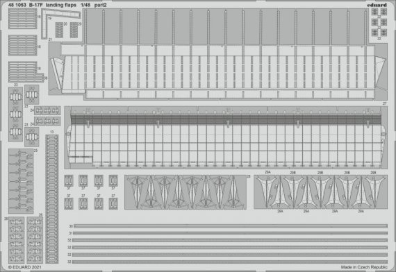 1/48 SET B-17F landing flaps