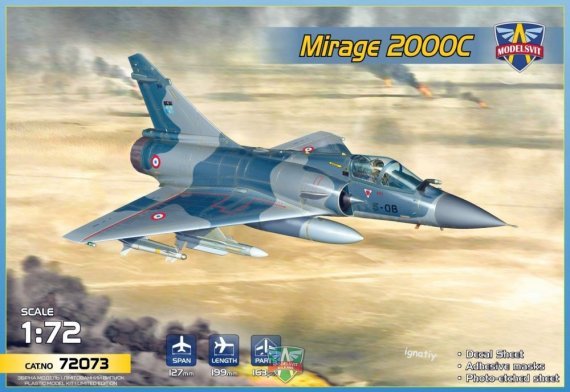 1/72 Dassault Mirage 2000C multi-role jet fighter