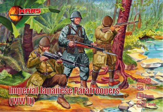 1/72 Imperial Japanese paratroopers 40 figures in 8 poses