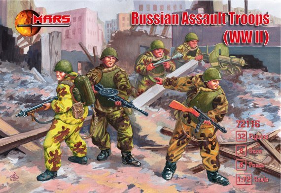 1/72 Russian Assault Troops WWII